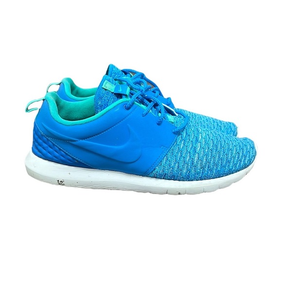 Nike Roshe NM Flyknit Premium Photo Blue 746825-400 Men Size 9.5 - Picture 1 of 9